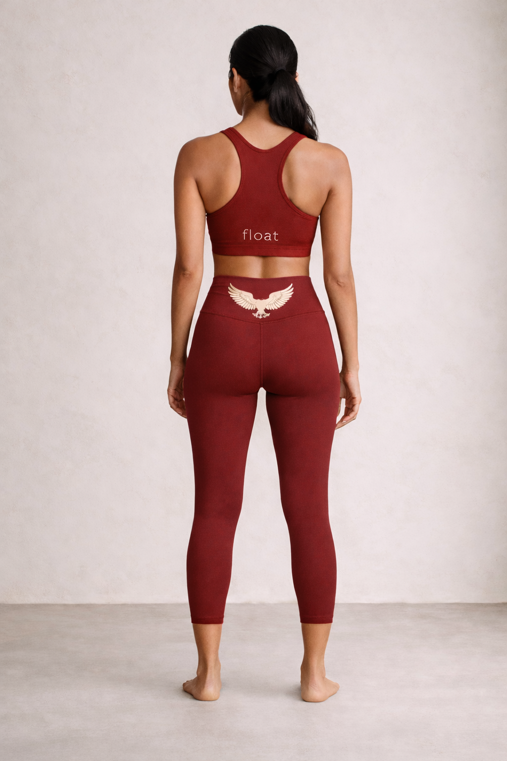 [colour: salsa sauce] Salsa Sauce Compression Yoga Pants in buttery-soft, squat-proof OatTech™ fabric - high-waisted, moisture-wicking and breathable for yoga, studio and lounge. Anti-hustle comfort, built for Indian heat.